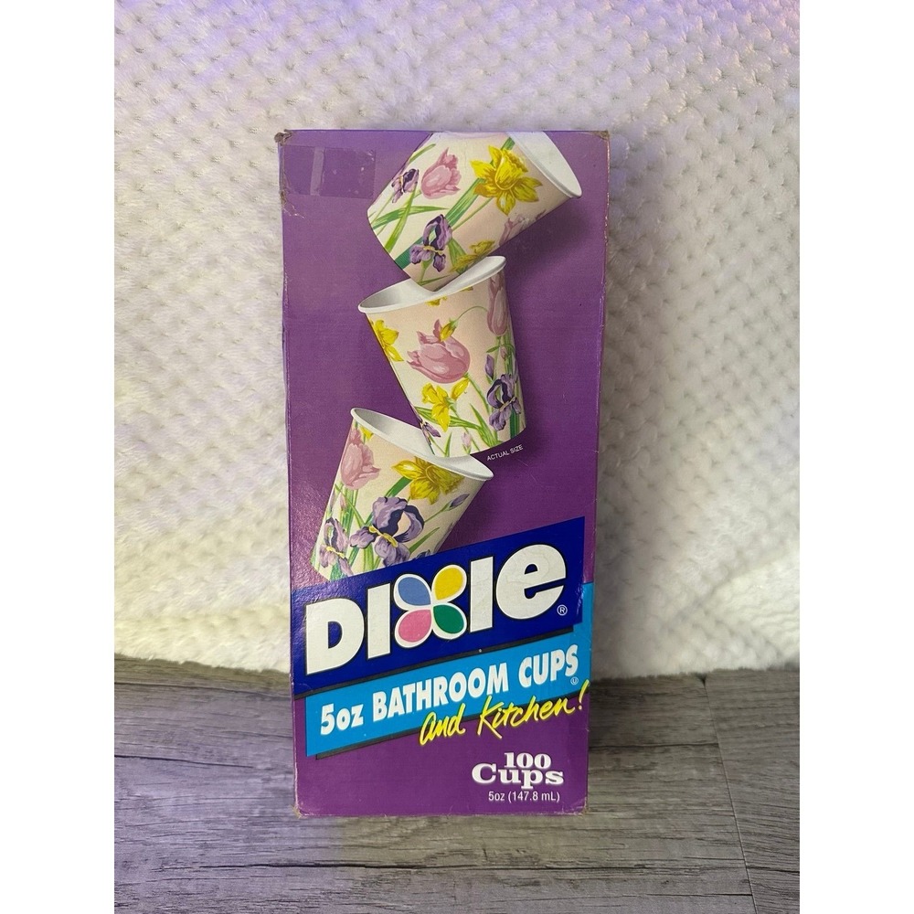 VTG Dixie 5oz Cups Garden Party